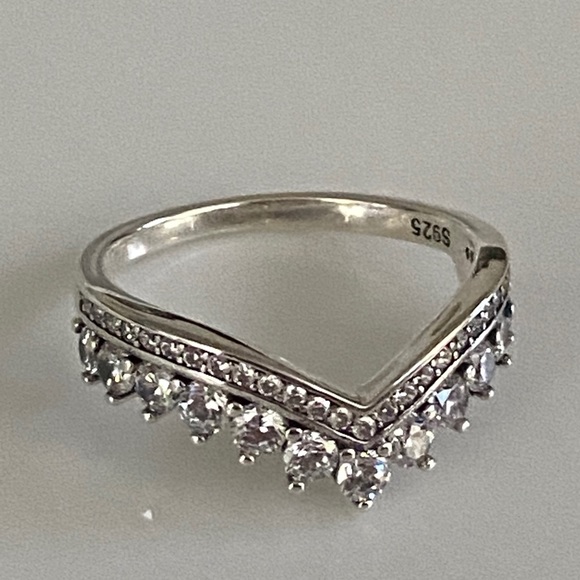 Sale 925 Sterling CZ Ring - Picture 6 of 7